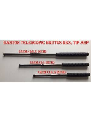 BASTON TELESCOPIC BRUTUS RKS65 OTEL-CARBON, TIP ASP, 65CM (25.5 INCH)