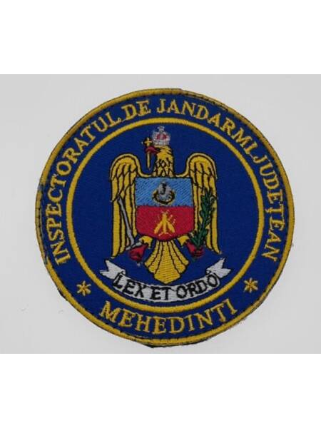 ECUSON ROTUND BRODAT INSPECTORATUL DE JANDARMI JUDETEAN MEHEDINTI