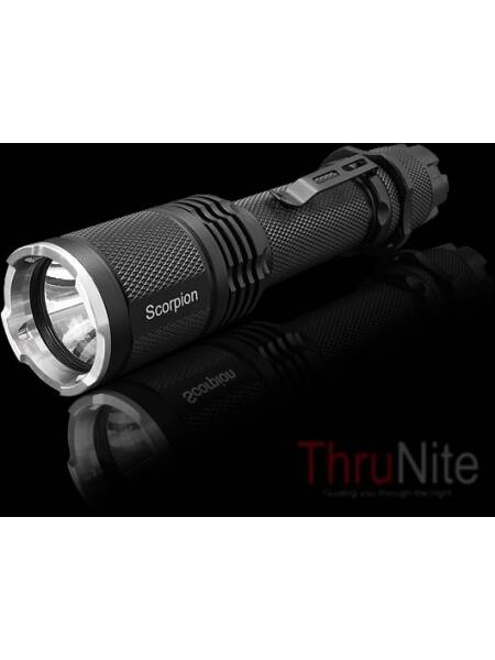 LANTERNA TACTICA THRUNITE SCORPION, CU LED XM-L DE MARE PUTERE, WATERPROOF, REINCARCABILA, USOR DE MONTAT PE ARMA
