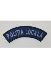 ECUSON SEMIROTUND POLITIA LOCALA ALBASTRU CONTUR NEGRU