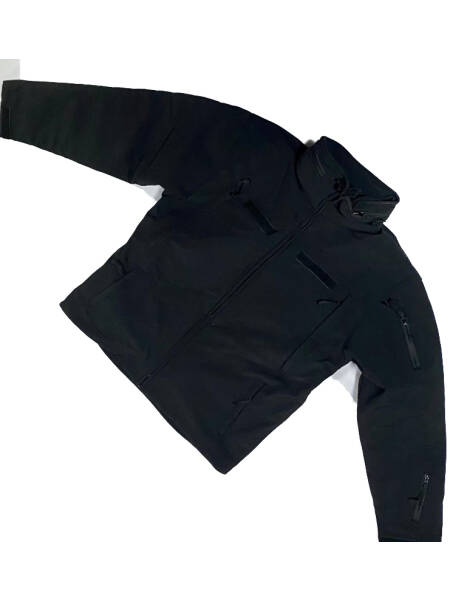 JACHETA NEAGRA SOFTSHELL FARA EPOLETI