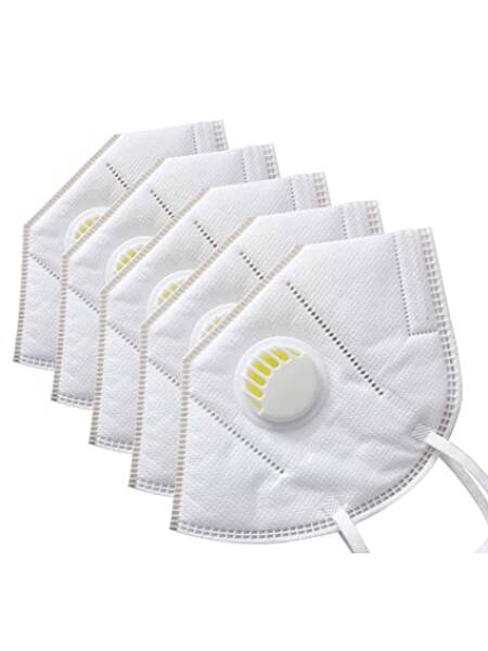 MASCA DE PROTECTIE FFP2 CU SUPAPA REUTILIZABILA, CU 5 STRATURI  DE AERISIRE/ VALVA