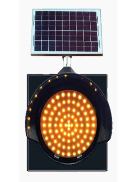 LAMPA SEMNALIZARE TRAFIC INCARCARE SOLARA CULOARE GALBENA Ø300