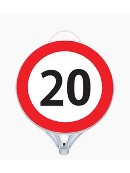 INDICATOR RUTIER PLASTIC LIMITA VITEZA 20KM 39X28CM