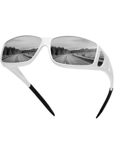 OCHELARI DE SOARE RAME ALBE CU LENTILE FUMURII POLARIZATE