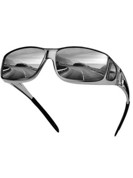 OCHELARI DE SOARE CU RAME TRANSPARENTE SI LENTILE FUMURII POLARIZATE