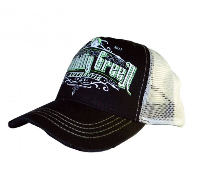 SAPCA NEAGRA REGLABILA PANZA INSCRIPTIE HILLBILLY GREEN