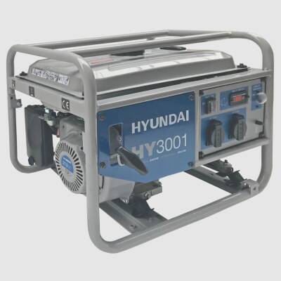 Generator curent pe benzina Hyundai HY3001, 2.8kW/3.0kW, monofazat / Генератор струму бензиновий Hyundai HY3001 2.8кВт/3.0кВт однофазний